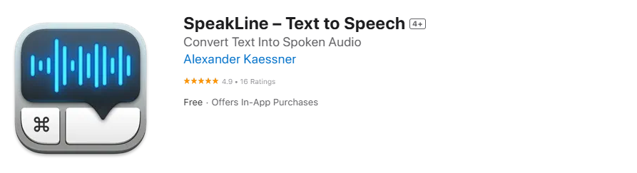 speakline - TTSMaker Alternative