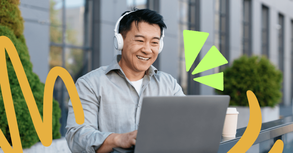 man using headphones - Balabolka Alternative 