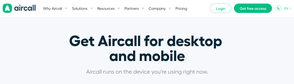 aircall - Cloudtalk Competitors
