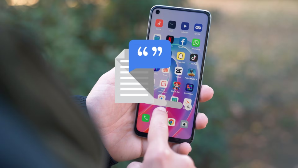 woman using her phone - How to Use Text-to-Speech on Samsung