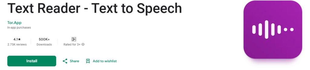 speaktor - Best Text-to-Speech App for Android