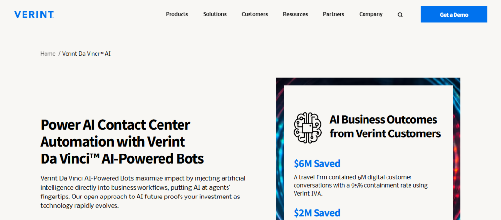 verint - Conversational AI for the Enterprise
