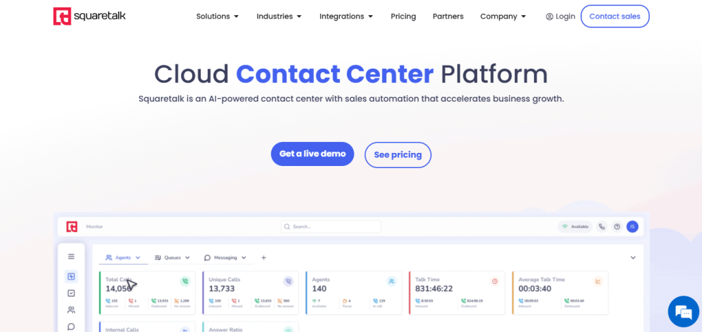 square talk - Call Center Workflow Software
