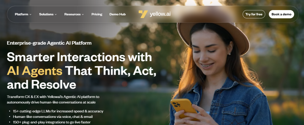 yellow ai - Conversational AI for the Enterprise
