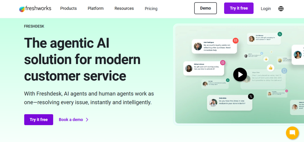 freshdesk - Talkdesk Studio
