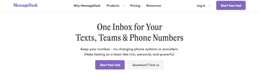 message desk - OpenPhone Alternatives