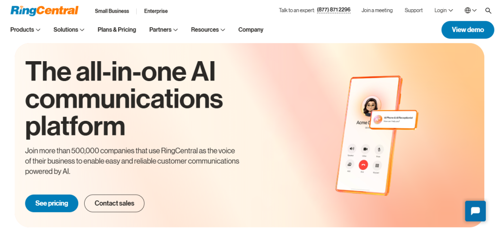 ring central - Contact Center Solution
