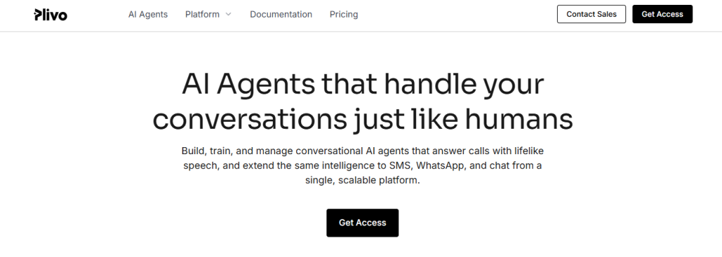plivo - OpenPhone Alternatives