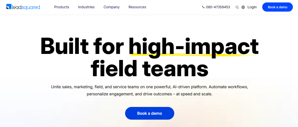 lead squared - Call Center Workflow Software
