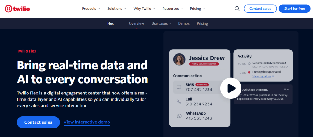 twilio flex - Contact Center Solution
