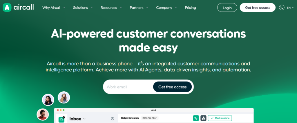 air call - Open Phone Alternatives