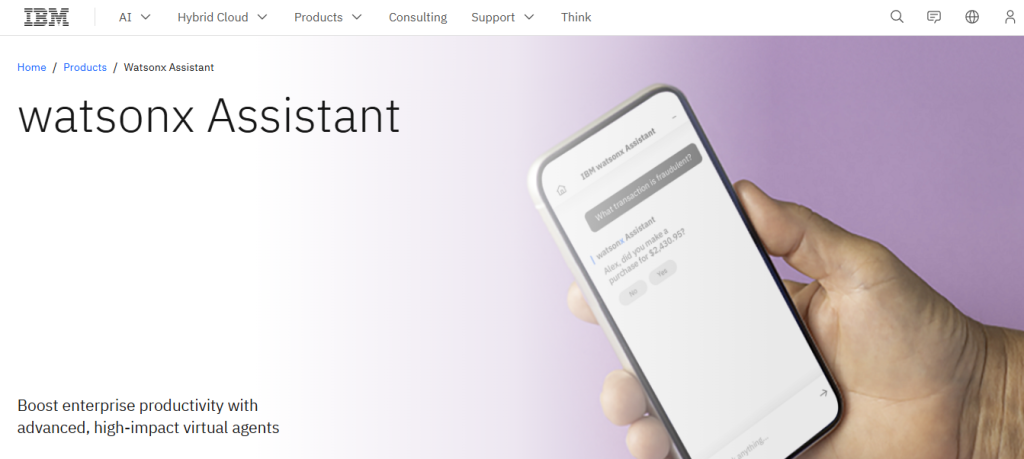 ibm watson x - Conversational AI for the Enterprise
