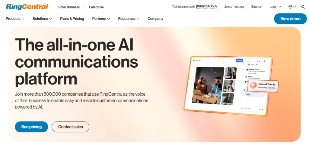 ring central - Call Center Workflow Software
