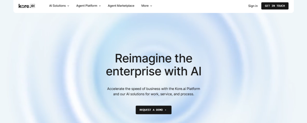 kore ai - Conversational AI for the Enterprise
