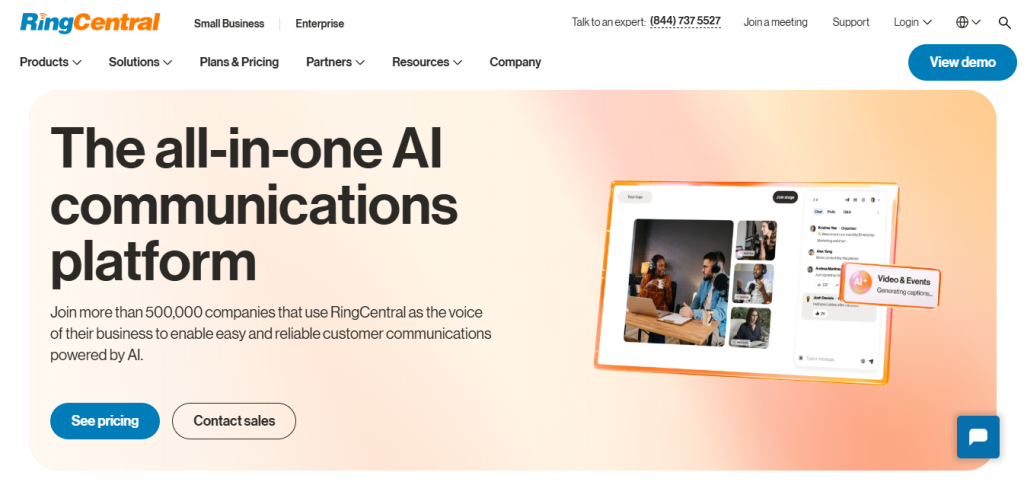 ring central - Talkdesk Studio
