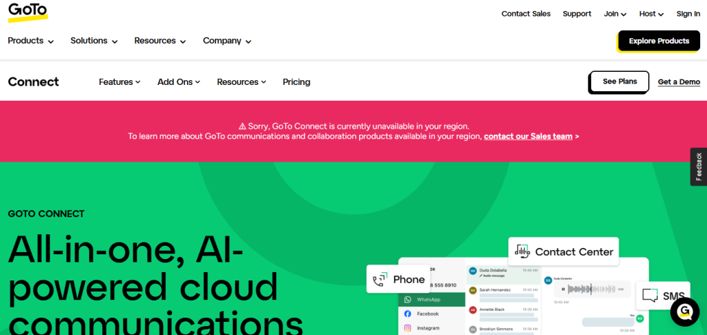 goto connect - Nextiva Alternatives