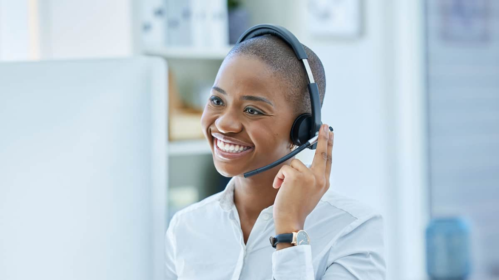 woman smiling - Call Flow Builder
