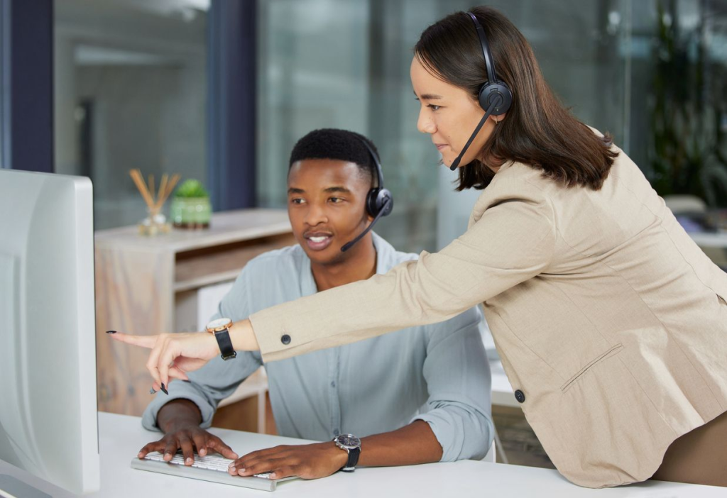 employees talking - Dialpad IVR