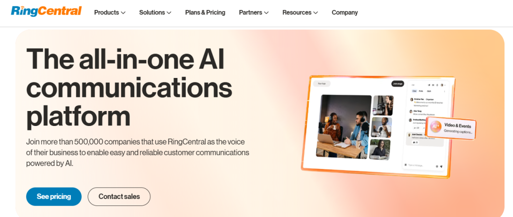 ring central - eVoice Services