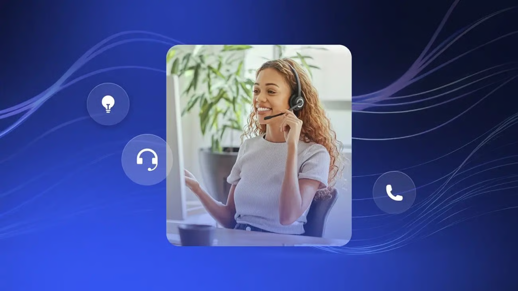 woman on a call - Intelligent Call Routing