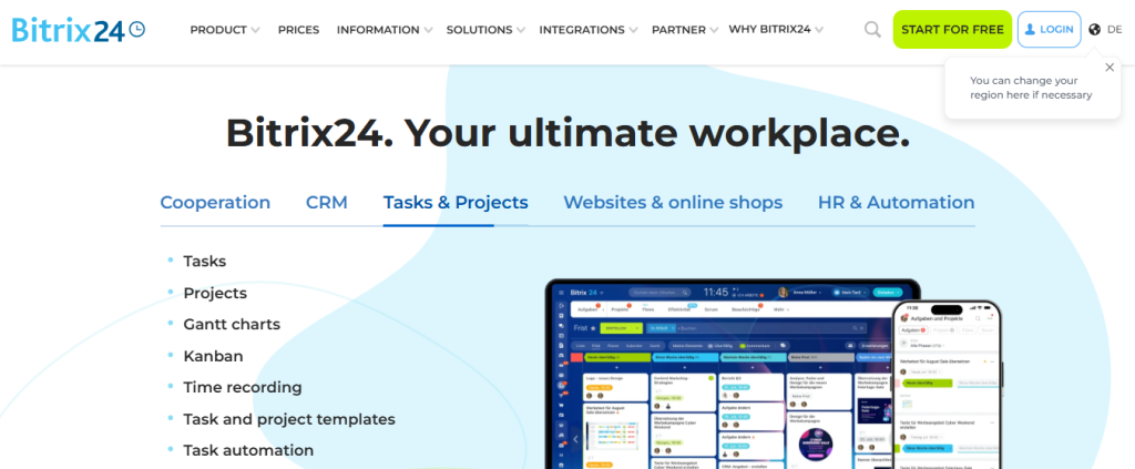 bitrix24 - Free Call Center Software