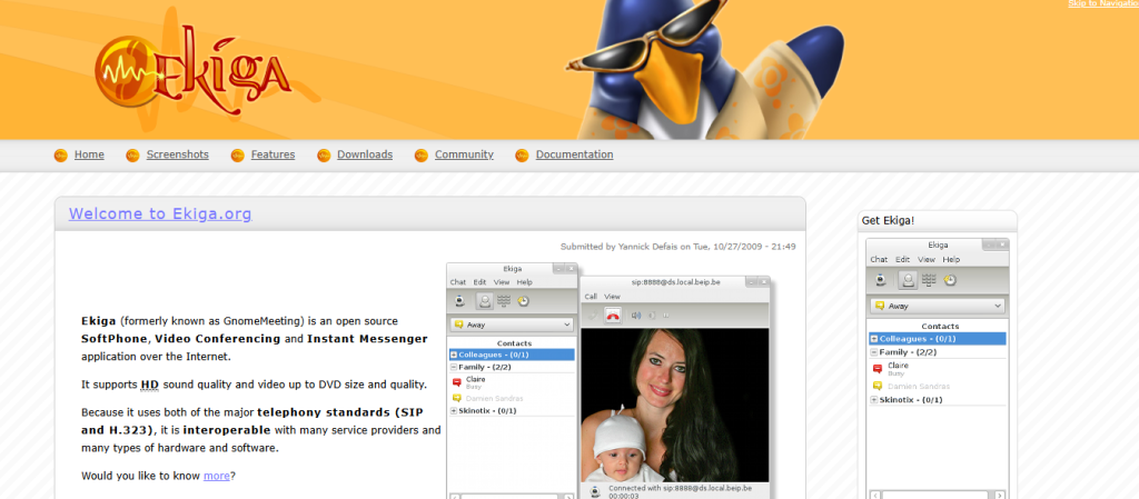 ekiga - Free Call Center Software