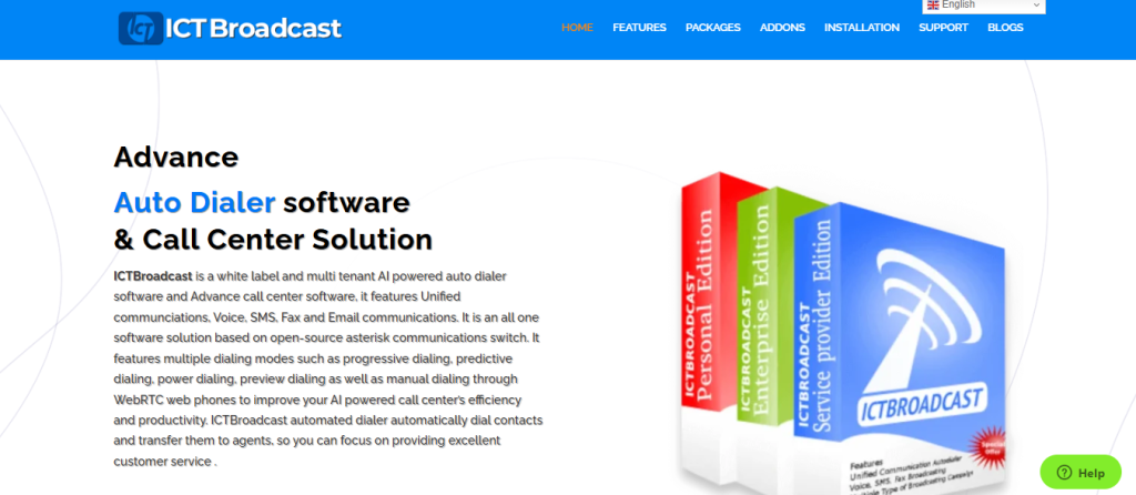 ict broadcast - Free Call Center Software