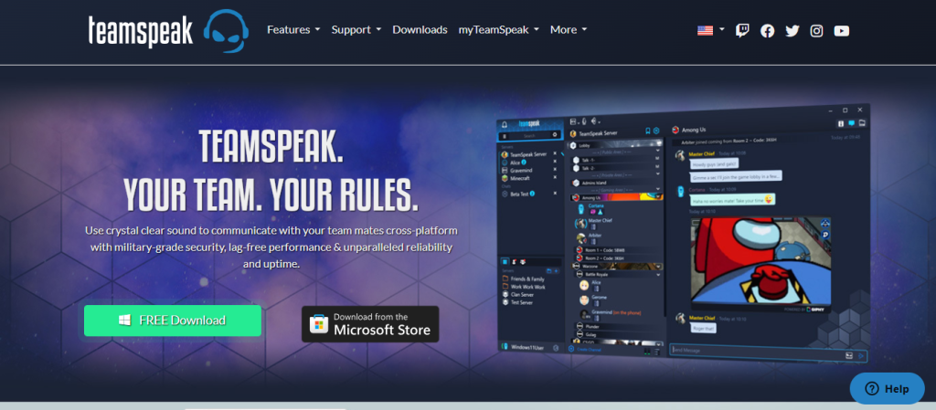 team speak - Free IVR
