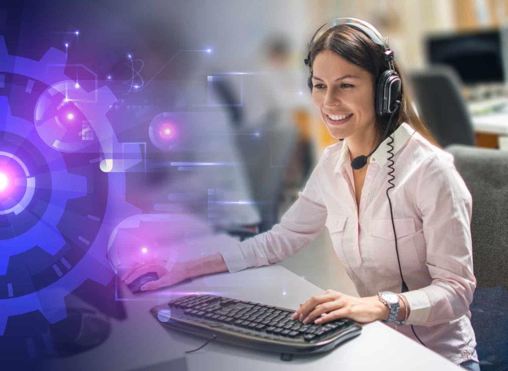 woman smiling - IVR Voice
