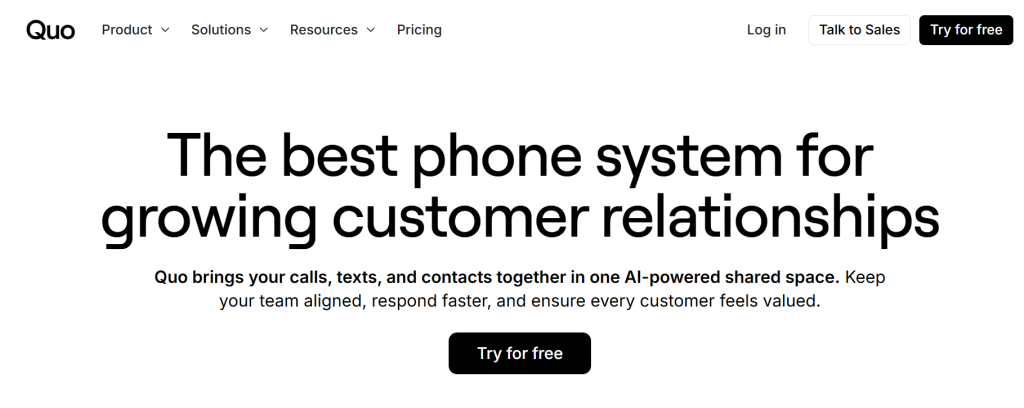 quo - Zoom Phone Alternatives
