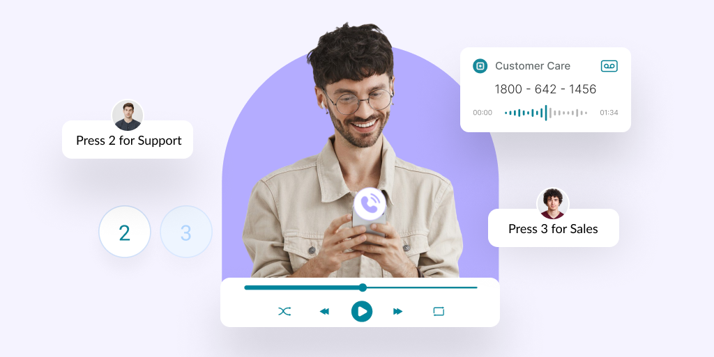 man smiling - Multi-Level IVR
