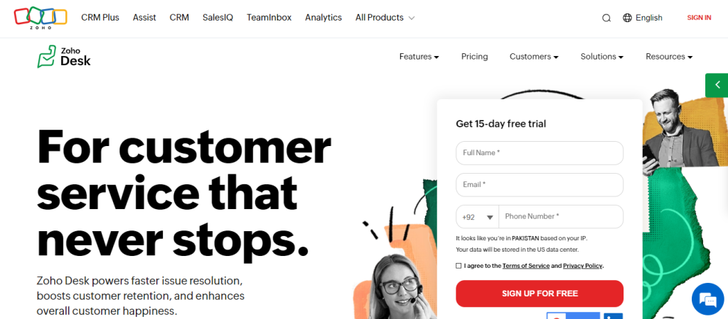 zoho desk - Indian Call Center
