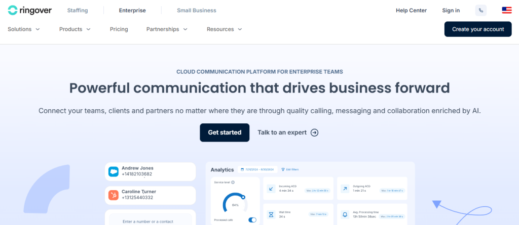 ringover - RingCentral Alternatives

