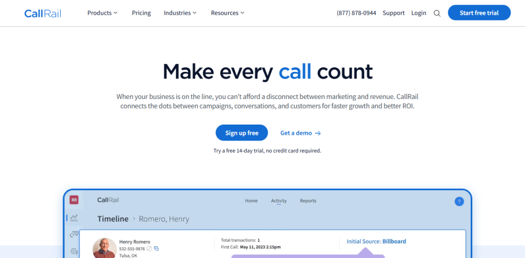 call rail - Talkdesk Alternatives