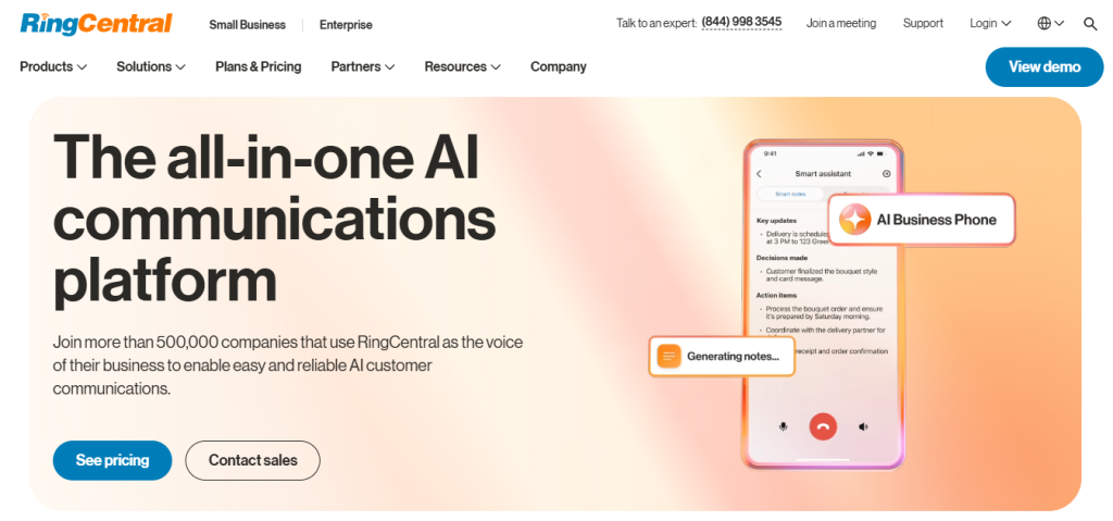 ring central - Talkdesk Alternatives