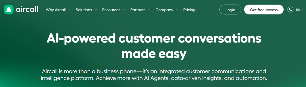 aircall - Operator VoIP
