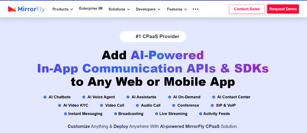 mirrorfly - Voicebot Software
