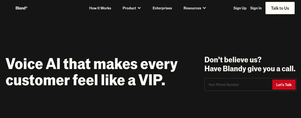 bland ai - Voicebot Software
