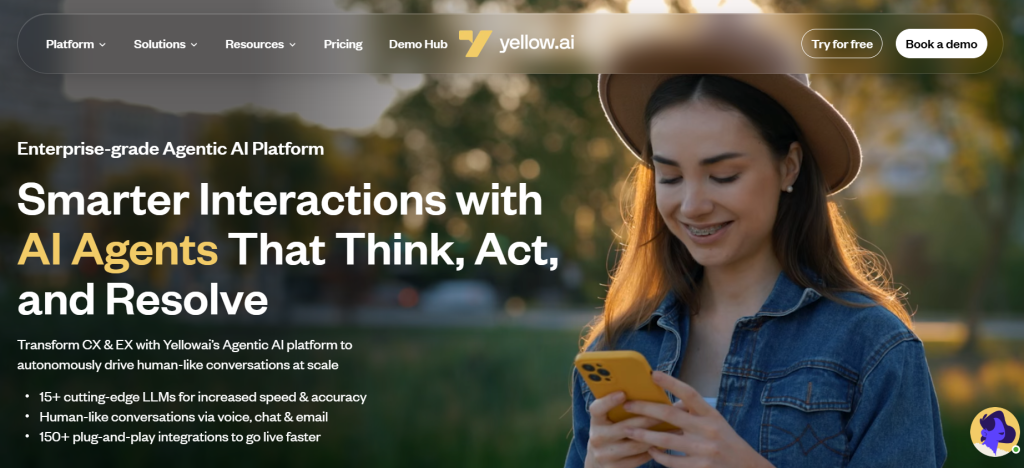 yellow ai - Voice Bot Solutions
