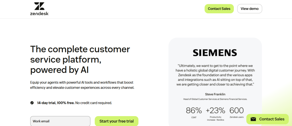 zendesk - Sales Call Automation
