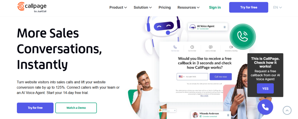 call page - Sales Call Automation
