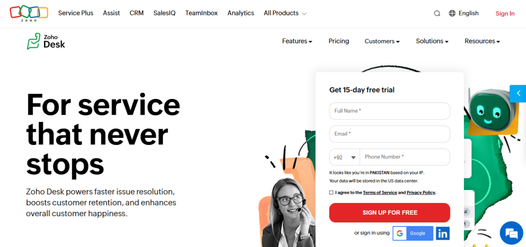 zoho desk - Customer Communication Management
