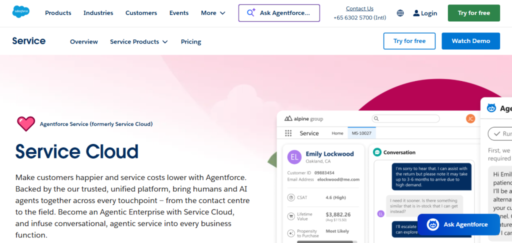 sales force - Customer Communication Management
