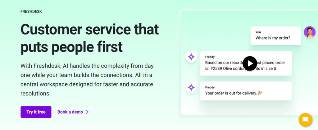 fresh desk - Customer Communication Management
