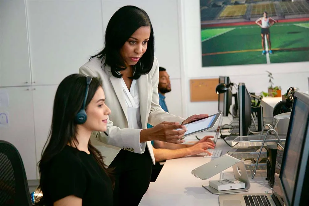 women talking - Call Center Attrition