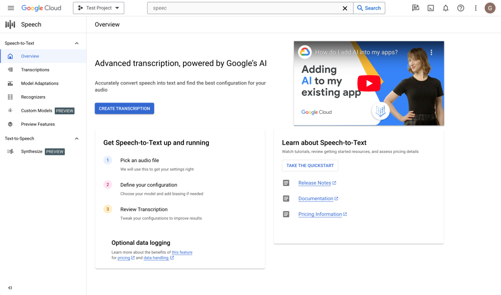 Google Cloud Text-to-Speech