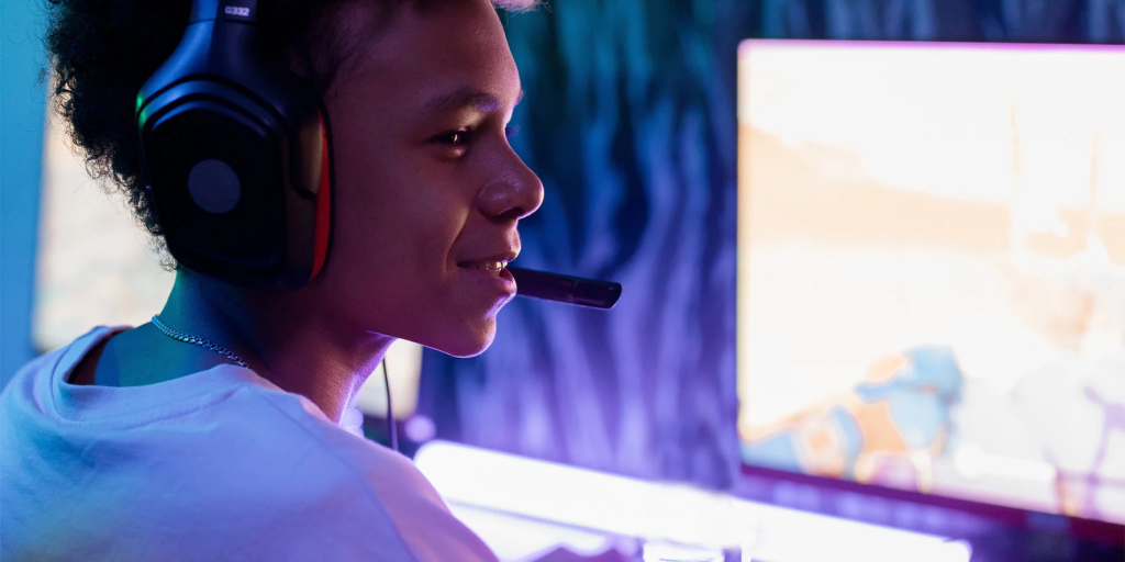 gamer on screen - NPC Voice Text to Speech