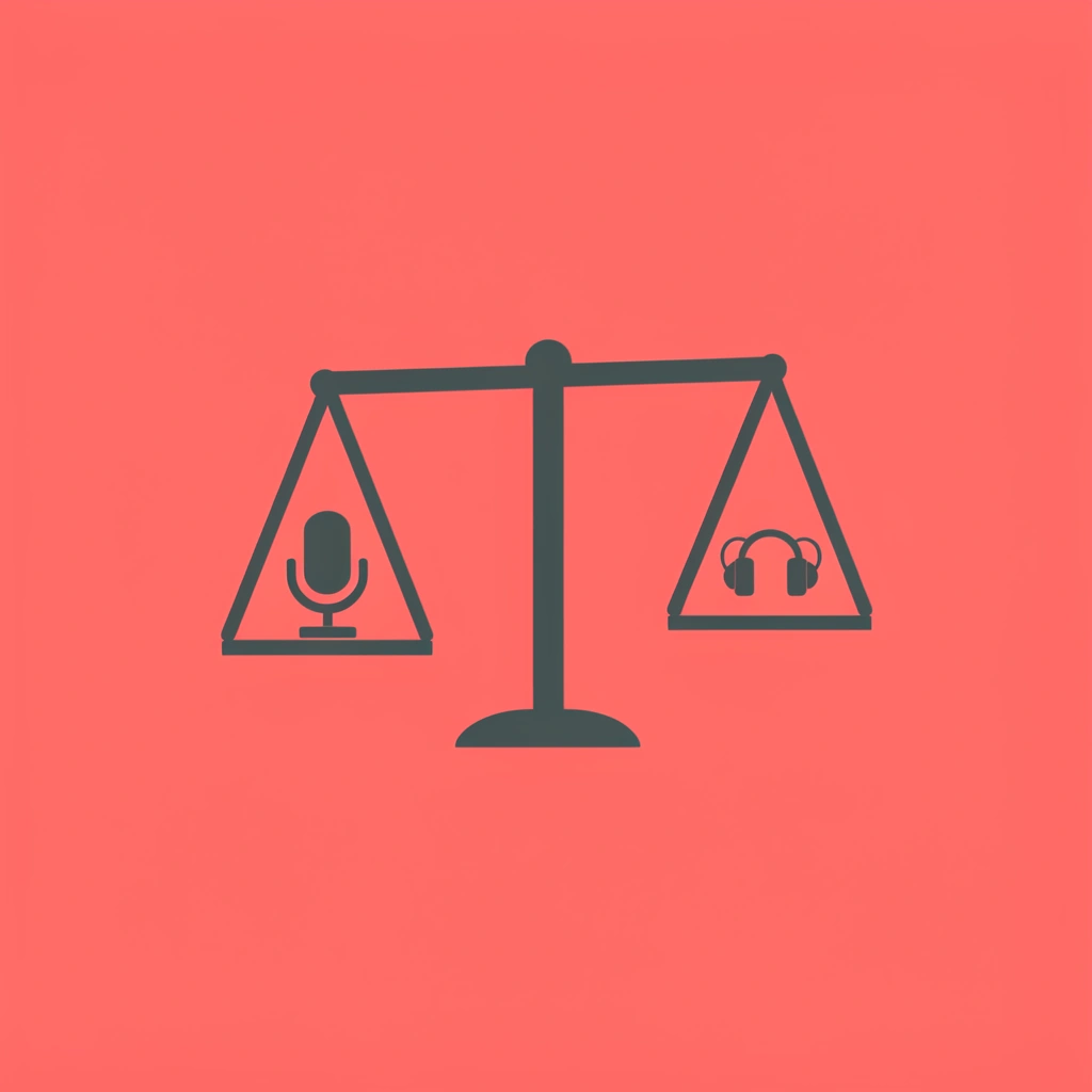 Balance scale comparing robotic voice on one side versus natural human-like voice on the other - OpenClaw Text to Speech
