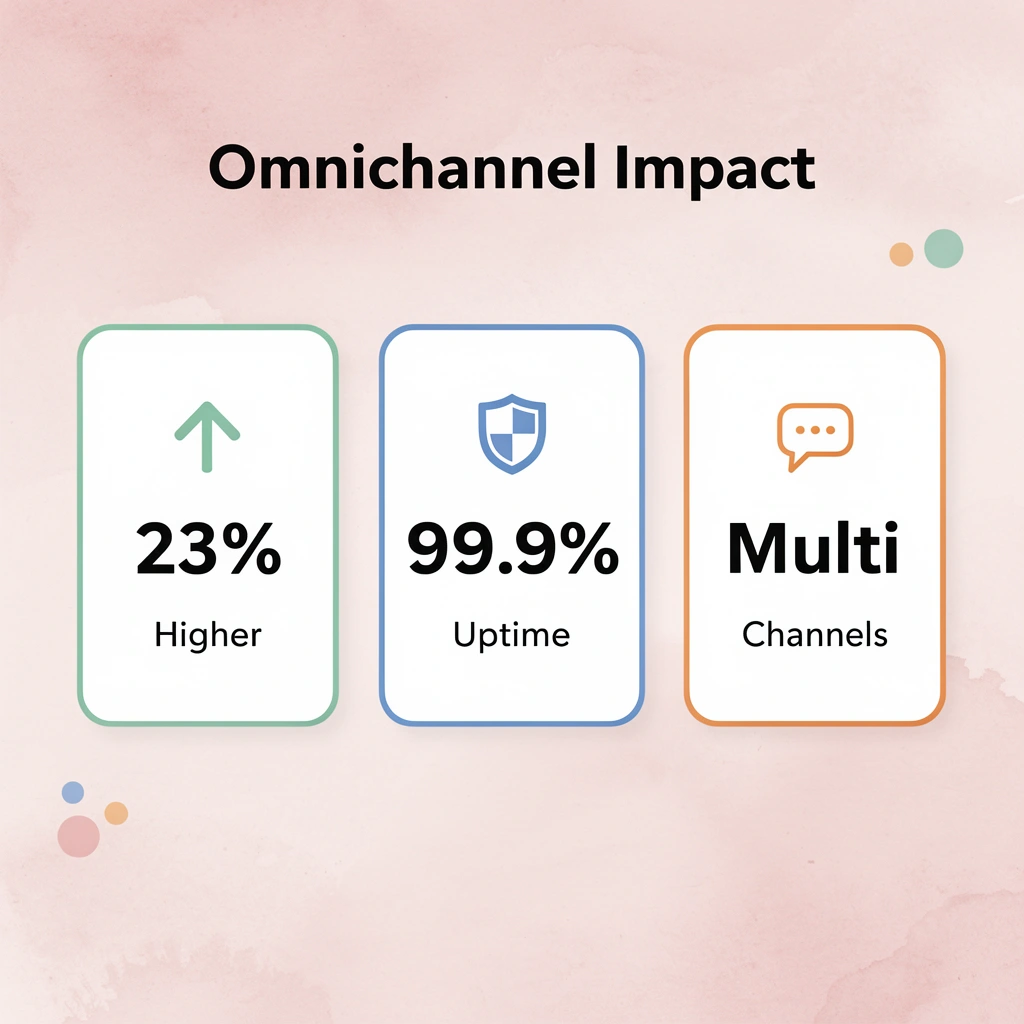 Key metrics showing omnichannel impact and reliability requirements -  Best Contact Center Infrastructure Software
