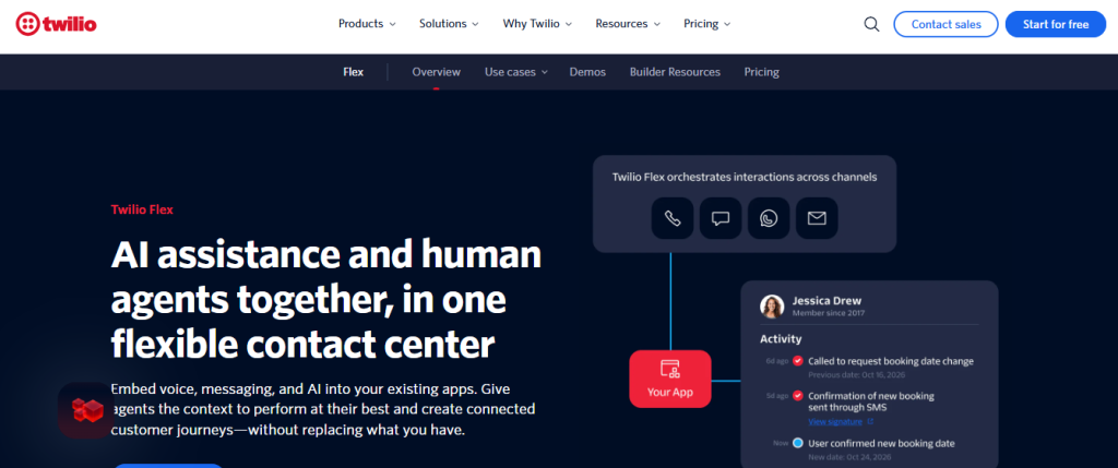 twilio -  Best Contact Center Infrastructure Software
